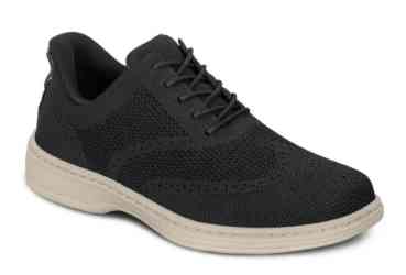 Orthofeet Shoes Rex 468 Mens Hands Free Step In Athletic Shoe: Black