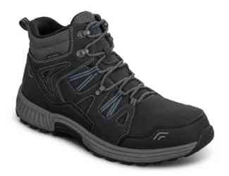 Orthofeet Shoes Ridgewood 491 Mens Waterproof 4" Boot: Black