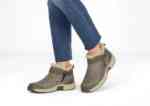 Orthofeet Shoes Sienna 794 Women's Slipper Boots: Taupe