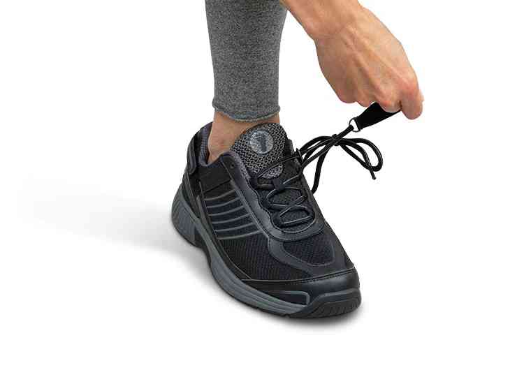 Orthofeet Mens Sprint 675 Orthopedic Shoes Sz 13 - 4E Wide Black Mesh Comfort Sprint – Orthofeet® main image 3