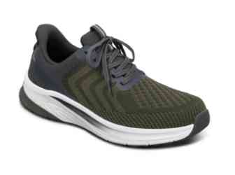 Orthofeet Shoes Tilos 20021 Mens Hands Free Slip on Athletic Shoe: Olive