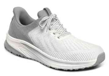 Orthofeet Shoes Tilos 20023 Mens Hands Free Step In Athletic Shoe: White