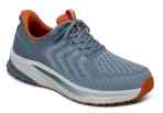 Orthofeet Shoes Tilos 20024 Men's Hand's Free Step In Athletic Shoe: Blue/Orange