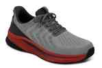 Orthofeet Shoes Tilos 20026 Men's Hand's Free Step In Athletic Shoe: Gray/Red