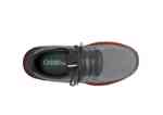 Orthofeet Shoes Tilos 20026 Men's Hand's Free Step In Athletic Shoe: Gray/Red