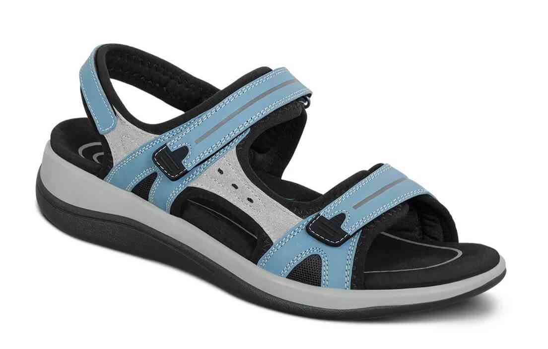 Orthofeet Shoes Venice 925 Womens Comfort Sandal: Blue