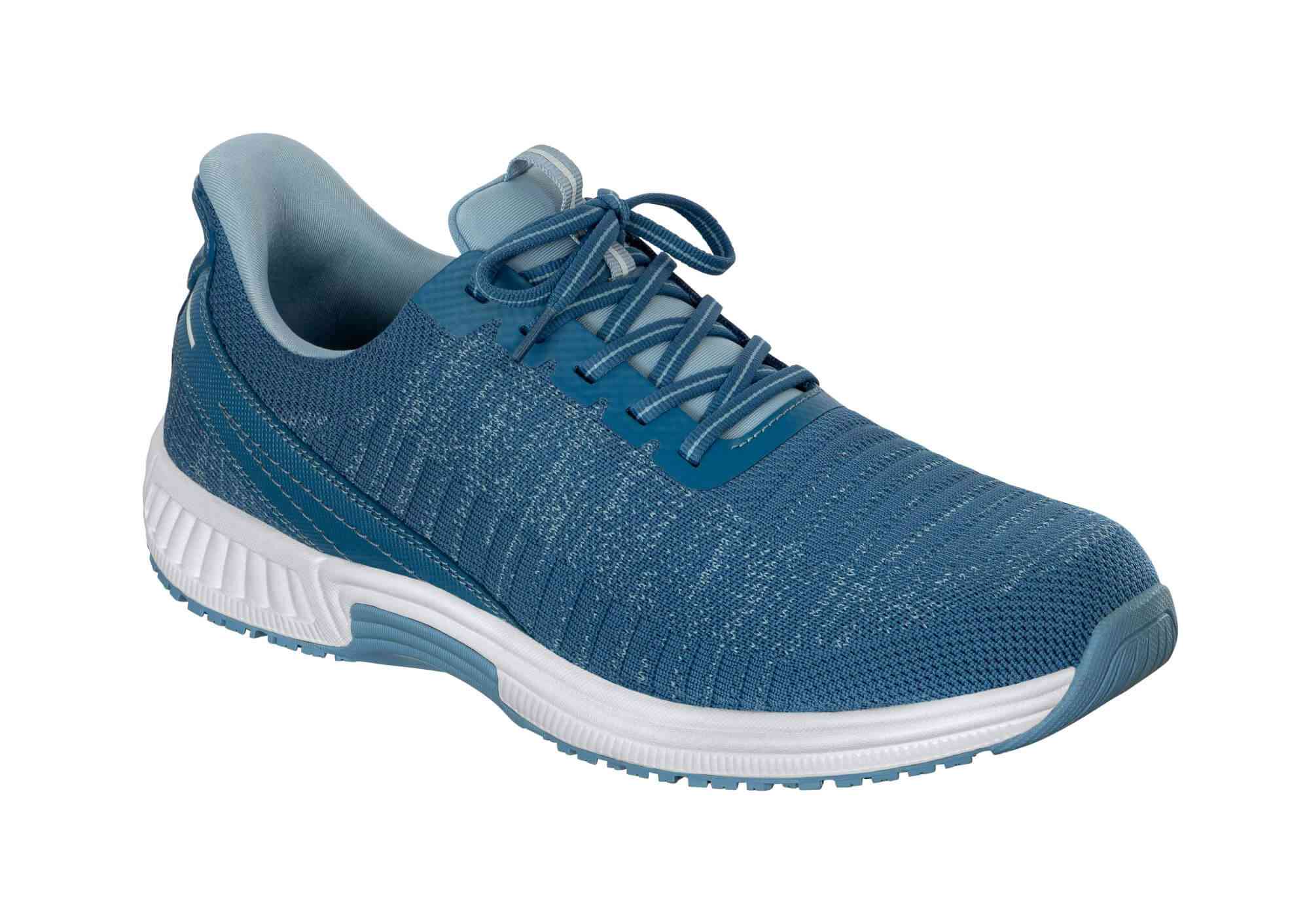 Orthofeet Shoes Yari 20014 Mens Hands Free Slip on Athletic Shoe: Blue