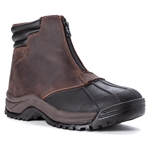 Propet Blizzard M3792 Mid Zip Mens Waterproof 8" Casual & Hiking Boot: Brown/Black