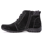 Propet Delaney Suede WFV002S 5 inch Women's Casual Boot - Black Suede