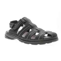 Propet Hatcher MSO043L Men's Sandal: Black