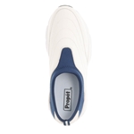 Propet MAS004L Men's Slip On Casual & Athletic Shoe: White/Navy