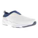 Propet Stability WAS004L Women's Slip on Casual Shoe: White/Navy