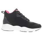 Propet WAA016M Stability Strive Zip-Up Women's Comfort, Athletic Shoe: Black/Pink