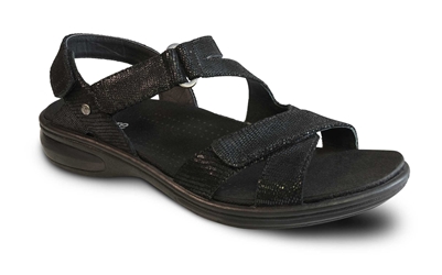 Revere - Zanzibar - Black/Lizard - Women's Sandal