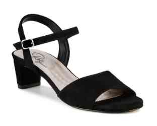 Ros Hommerson 75086 Lydia - Womens Comfort Slip-on Sandal: Black/Suede