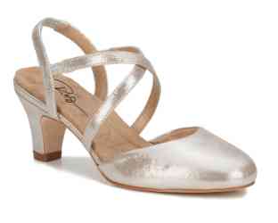 Ros Hommerson Caliente 75078 - Womens Comfort Slip-on Sandal - Heel: Silver