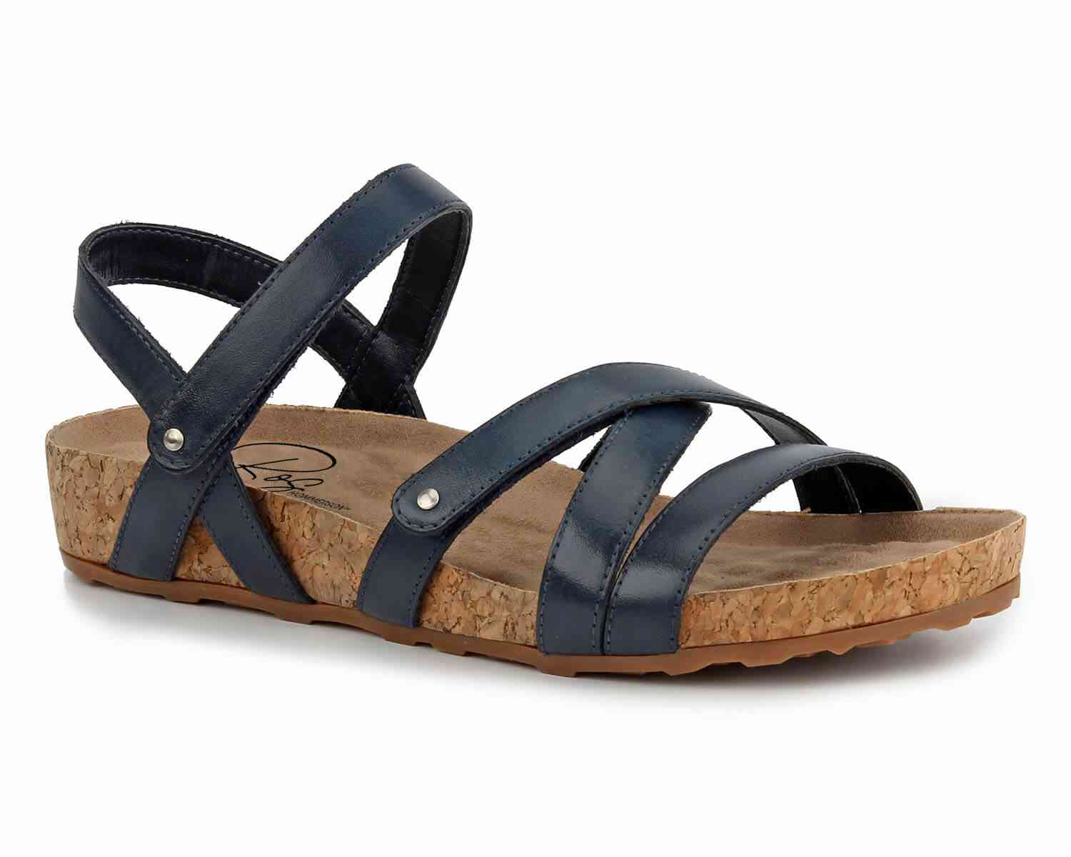 Ros Hommerson Pool 75090 - Womens Comfort Slip-on Sandal: Navy