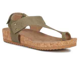 Ros Hommerson Preston 75091 - Womens Comfort Slip-on Sandal: Olive Leather