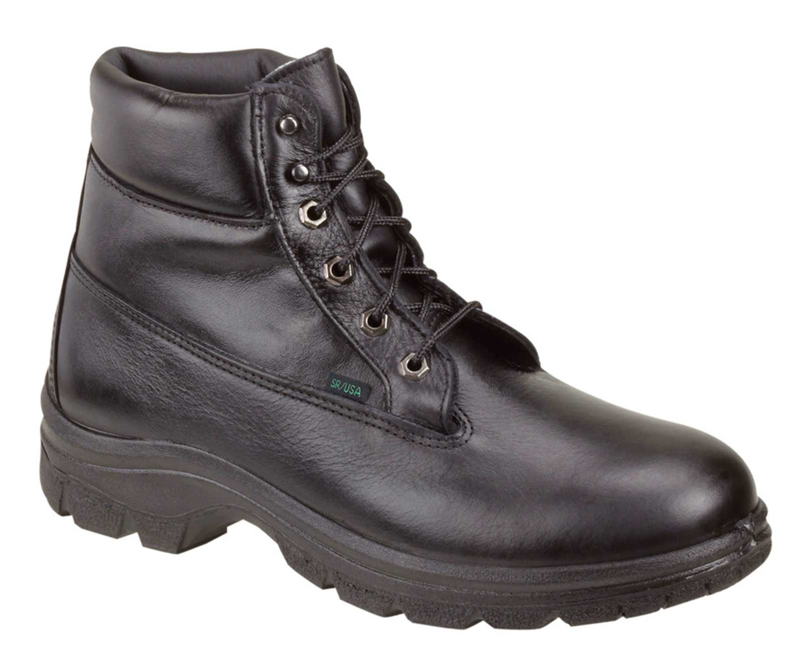 black insulated work boots