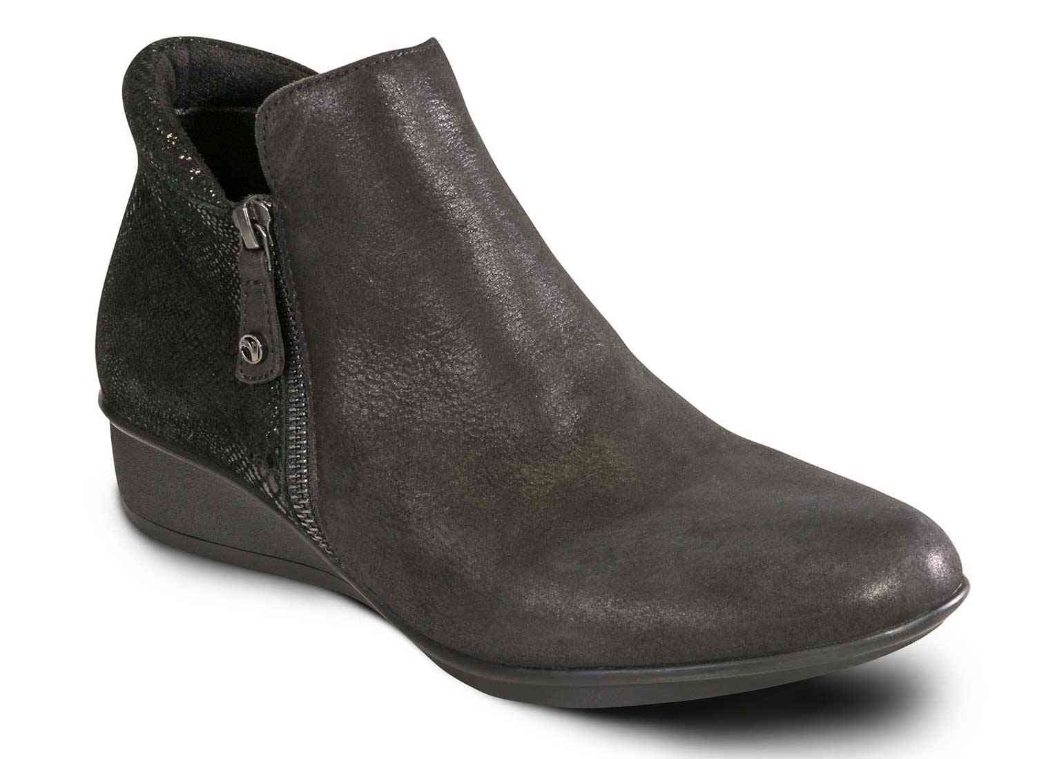 Revere - Damascus - Onyx/Black Lizard - Womens Bootie
