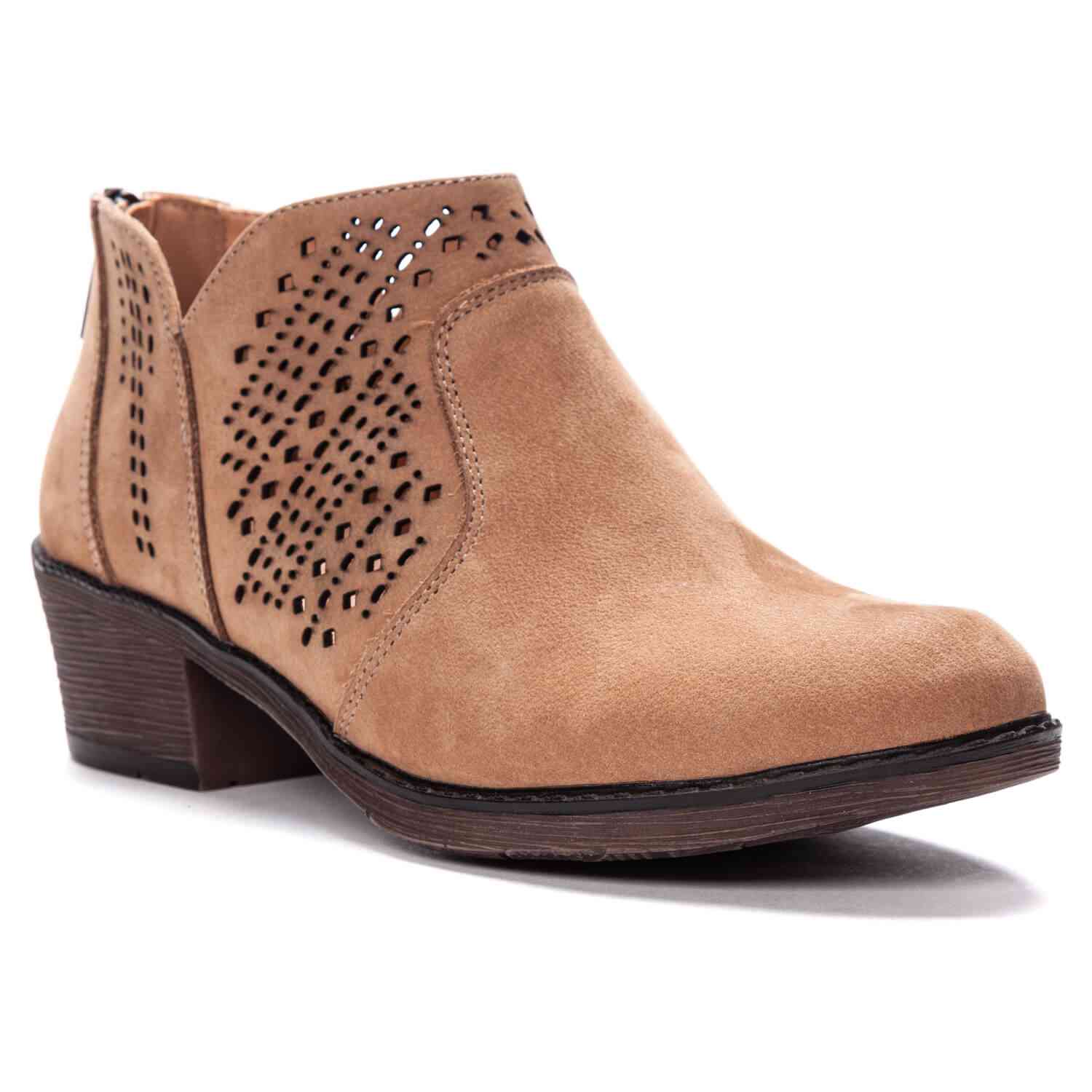 Propet Remy WFX155S Womens Casual, Comfort 4.5" Boot - Taupe