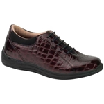 Drew Shoes - Tulip - Brown Croc Patent Leather - Casual, Dress