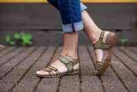 Person Wearing Supportive Sandal